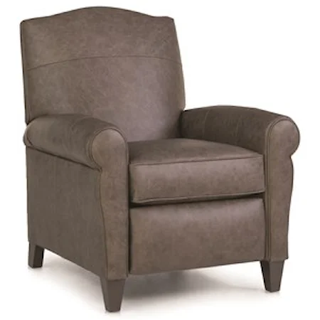 Casual Pressback Reclining Chair with Sock Arms